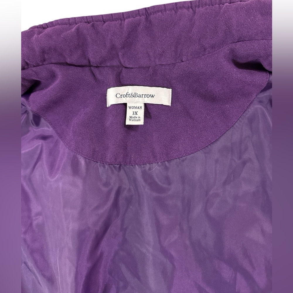 Croft & Barrow Purple Vest - Picture 10 of 10
